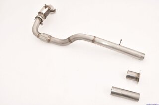 76mm downpipe with 200 cells sport-catalyst stainless steel