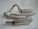 63.5mm catback-system stainless steel