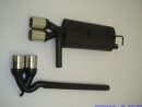 back-silencer with tailpipe left & right aluminised...