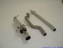 63.5mm racing catback-system stainless steel