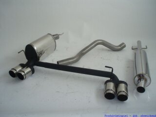 63.5mm catback-system with tailpipe left & right stainless steel