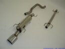 63.5mm racing catback-system stainless steel