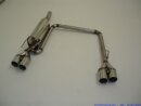 back-silencer with tailpipe left &amp; right stainless steel