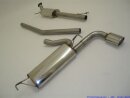 63.5mm catback-system stainless steel