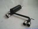 back-silencer with tailpipe left & right aluminised...