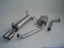 63.5mm catback-system aluminised steel