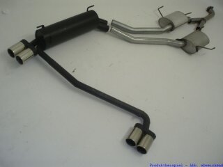 63.5mm catback-system with tailpipe left & right aluminised steel