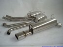 63.5mm catback-system stainless steel