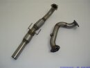 76mm downpipe with 200 cells sport-catalyst stainless steel