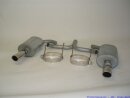back-silencer with tailpipe left & right aluminised...
