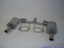 back-silencer with tailpipe left & right aluminised...
