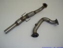 76mm downpipe with 200 cells sport-catalyst stainless steel