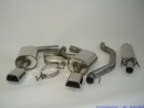 76mm catback-system with tailpipe left &amp; right stainless steel