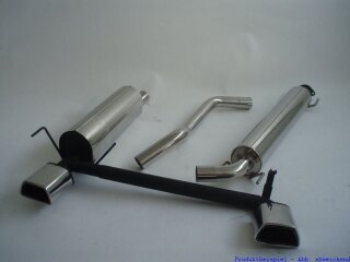 63.5mm catback-system with tailpipe left & right stainless steel