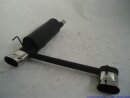 back-silencer with tailpipe left &amp; right aluminised steel