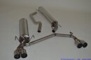 63.5mm catback-system with tailpipe left &amp; right stainless steel