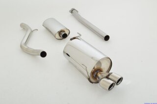 63.5mm catback-system stainless steel