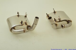 63.5mm racing catback-system with tailpipe left & right stainless steel