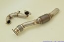 Friedrich Motorsport 3 Zoll (76mm) Downpipe mit 200 Zellen Sport-Kat. Edelstahl