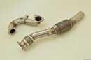 55mm downpipe with 200 cells HJS sport catalyst stainless...