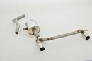 back-silencer with tailpipe left &amp; right stainless steel