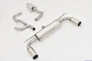 63.5mm catback-system with tailpipe left &amp; right stainless steel