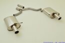 back-silencer with tailpipe left &amp; right stainless steel
