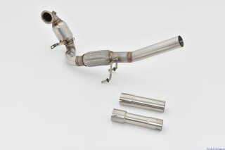 63.5mm downpipe with 200 cells sport catalyst stainless steel