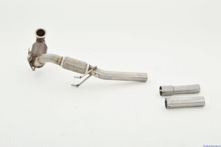 63.5mm downpipe with 200 cells HJS sport catalyst stainless steel
