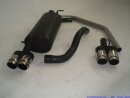 back-silencer with tailpipe left & right aluminised...