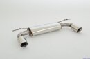 76mm back-silencer with tailpipe left &amp; right stainless steel