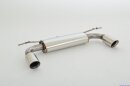 back-silencer with tailpipe left & right stainless steel