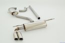 63.5mm catback-system stainless steel