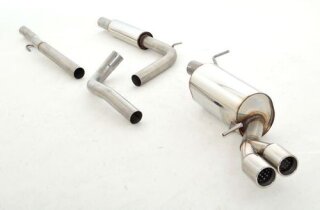 63.5mm catback-system stainless steel