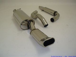 76mm catback-system stainless steel