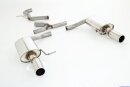 back-silencer with tailpipe left &amp; right stainless steel