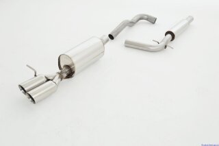 63.5mm catback-system stainless steel