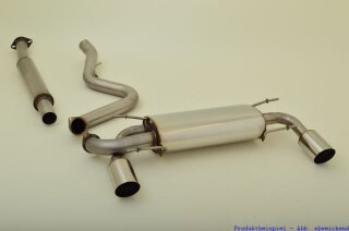 70mm catback-system with tailpipe left & right stainless steel