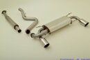 70mm catback-system with tailpipe left &amp; right stainless steel