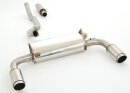 63.5mm catback-system with tailpipe left &amp; right stainless steel