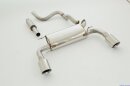 63.5mm catback-system with tailpipe left &amp; right stainless steel