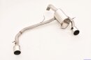 back-silencer with tailpipe left &amp; right stainless steel