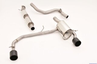 76mm catback-system with tailpipe left & right stainless steel