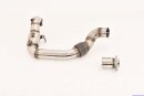 76mm downpipe with 200 cells sport-catalyst stainless steel