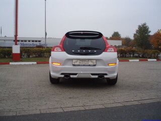 back-silencer with tailpipe left & right aluminised steel