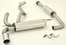 63.5mm catback-system stainless steel