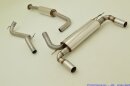 63.5mm catback-system with tailpipe left &amp; right stainless steel