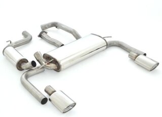 63.5mm catback-system with tailpipe left & right stainless steel