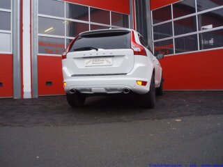 70mm back-silencer with tailpipe left & right stainless steel