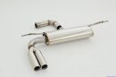 back-silencer with tailpipe left & right stainless steel